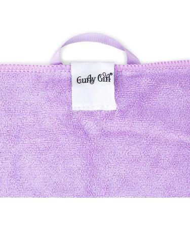 Curly Girl Extra Large Microfiber Hair Towel 44x26 - Lavender | Super Absorbent & Quick Drying - Buy Online on SooperMarket.com