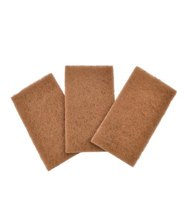 Full Circle Neat Nut Walnut Shell Scouring Pads, Non-Scratch, Set of 3, 5 oz Scouring Pads, Set of 3