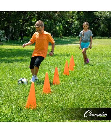 Champion Sports Office TC9SET Field Marker Cone  Red/Orange/Yellow/Green/Blue/Purple  9 US - Buy Online on SooperMarket.com