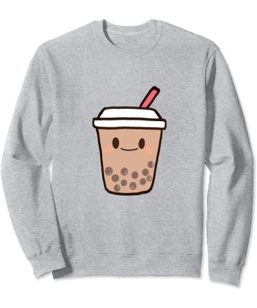 Cute Kawaii Boba Milk Tea Bubble Tapioca Pearls Tea Lover Sweatshirt