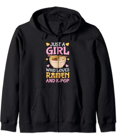 K-Pop Ramen Japanese Noodles Bowl Kpop Gift Zip Hoodie