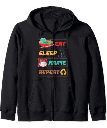 Japan Ramen Noodles Kawaii Otaku Japanese Manga Anime Zip Hoodie