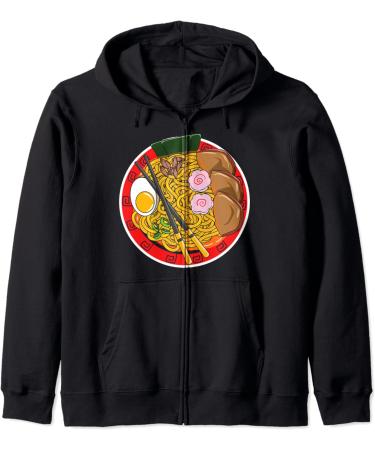 Japanese Noodle Ramen Life Kawaii Foodie Zip Hoodie