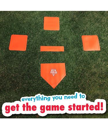 Franklin Sports Field Day Baseball Base Set - Portable Red Rubber Bases for Baseball, Softball, Kickball - Includes Home Plate - Easy Set Up - Buy Online on SooperMarket.com