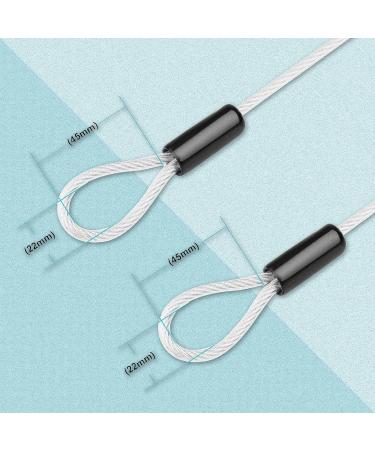 Loop Cable Set - 4 PCS Steel Wire Rope with Eyelets 80CM | Secure Bicycle & Luggage Locking Solutions - Buy Online on SooperMarket.com