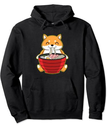 fox ramen kawaii foxes Japanese noodles Pullover Hoodie