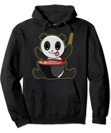 Panda Ramen Kawaii Pandas Japanese Noodles Pullover Hoodie