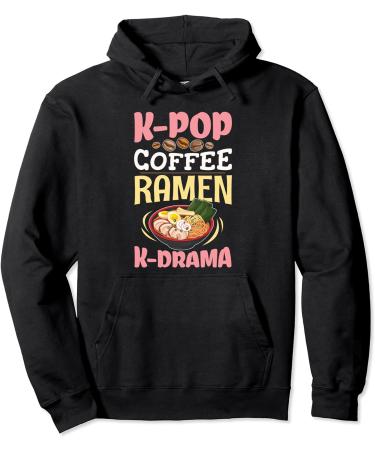 K-Pop Ramen Coffee Japanese Noodles Bowl Kpop Gift Pullover Hoodie