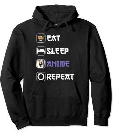 Ramen Noodles Japanese Ramen Eat Sleep Anime Repeat Anime Pullover Hoodie