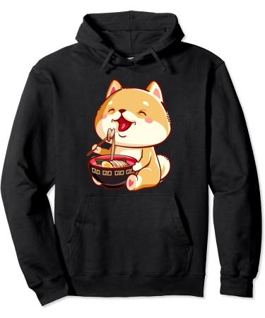 Ramen Noodle Shiba Inu Kawaii Ramen Shiba Inu Ramen Life Pullover Hoodie
