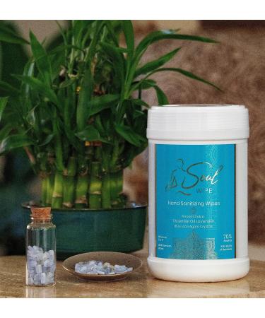 Natural Lavender Hand Sanitizing Wipes with Essential Oils - Throat Chakra Meditative Tool - Buy Online on SooperMarket.com