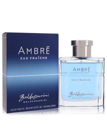 Baldessarini Ambre Eau Fraiche by Hugo Boss Eau De Toilette Spray 3 oz for Men
