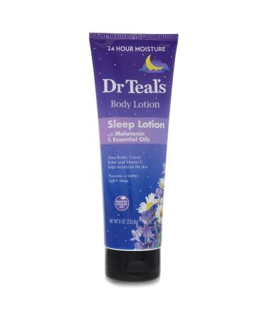 Dr Teal's Sleep Lotion by Dr Teal's Sleep Lotion with Melatonin & Essential Oils Promotes a better night's sleep (Shea butter Cocoa Butter and Vitamin E 8 oz for Women