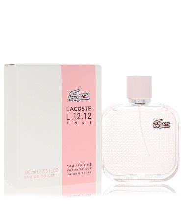 Lacoste Eau De Lacoste L.12.12 Rose Eau Fraiche by Lacoste Eau De Toilette Spray 3.3 oz for Women