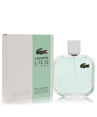 Lacoste Eau De Lacoste L.12.12 Blanc Eau Fraichie by Lacoste Eau De Toilette Spray 3.4 oz for Men