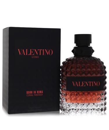 Valentino Uomo Born in Roma Coral Fantasy by Valentino Eau De Toilette Spray 3.4 oz for Men