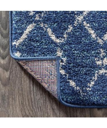 JONATHAN Y Moroccan HYPE Boho Vintage Diamond Indoor Area 5 X 8 - Blue/White - Buy Online on SooperMarket.com
