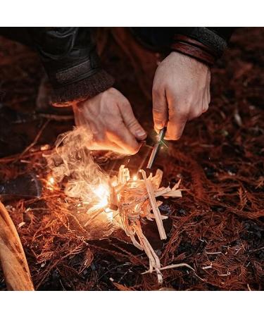 Uberleben Zunden Fire Starter - Handcrafted Wood Handle - 12 000-20 000 Strikes - Survival Igniter with Multi-Tool Striker - Buy Online on SooperMarket.com