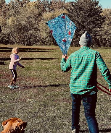 Large Premium Diamond Kite - Easy to Fly for Kids and Adults | Fun Outdoor Activity for Boys and Girls | Perfect for Beach or Park (Watercolor) Tie-Dye - Buy Online on SooperMarket.com