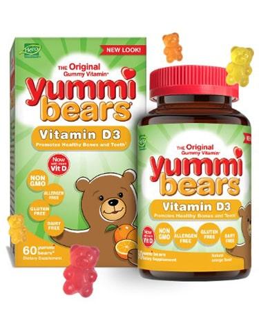 Hero Nutritionals Yummi Bears Vitamin D3 - 60 Gummies