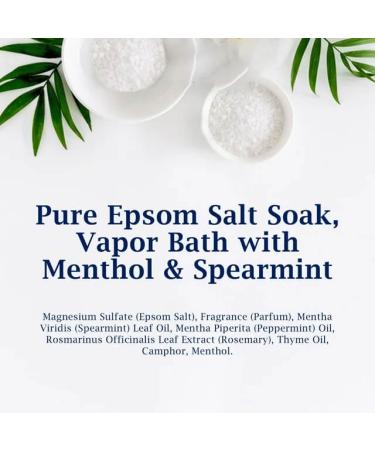 Dr Teal's Vapor Bath Epsom Salt Soak with Menthol, Camphor, Essential Oils - 2 lbs - Buy Online on SooperMarket.com