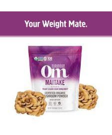 Om Mushrooms Certified Organic Maitake Mushroom Powder - 7.05 oz (200g) | Superfood Nutrition - Buy Online on SooperMarket.com