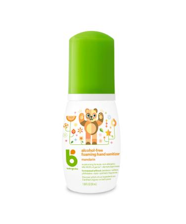 Babyganics Alcohol-Free Foaming Hand Sanitizer, On-The-Go, Mandarin, 1.69 oz