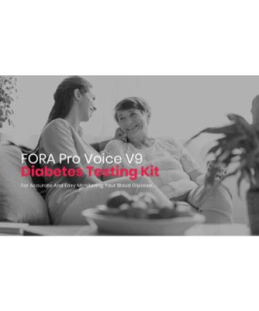 Fora Pro Voice V9 Talking Glucose Testing Kit with 100 Lancets - Buy Online on SooperMarket.com