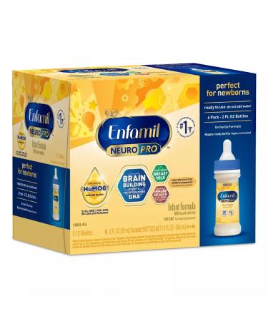 Enfamil NeuroPro Ready to Feed Infant Formula Bottles - 2 fl oz Each/6ct