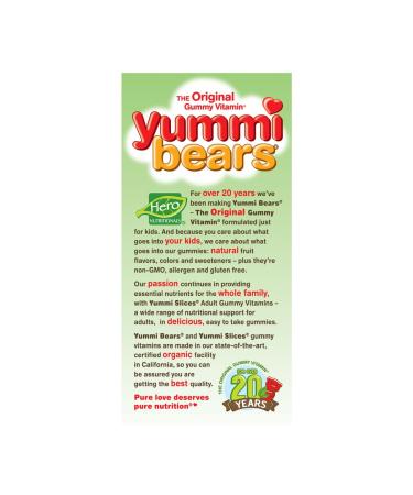 Hero Nutritionals Yummi Bears Vitamin D3 Gummies - 60 Count | Delicious & Effective - Buy Online on SooperMarket.com