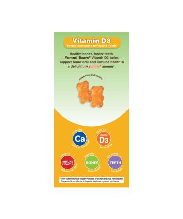 Hero Nutritionals Yummi Bears Vitamin D3 Gummies - 60 Count | Delicious & Effective - Buy Online on SooperMarket.com