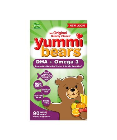 Hero Nutritionals Yummi Bears DHA + Omega 3 - 90 Tasty Gummies for Kids - Buy Online on SooperMarket.com