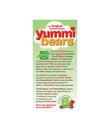 Hero Nutritionals Yummi Bears DHA + Omega 3 - 90 Tasty Gummies for Kids - Buy Online on SooperMarket.com