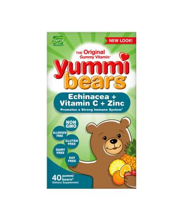 Hero Nutritionals Yummi Bears Echinacea + Vitamin C + Zinc - Immune Support Gummies (40 Count) - Buy Online on SooperMarket.com