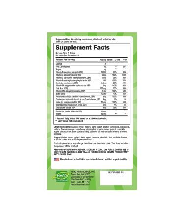 Hero Nutritionals Yummi Bears Complete Multi Gummies - 90 Count | Best Children's Multivitamins - Buy Online on SooperMarket.com