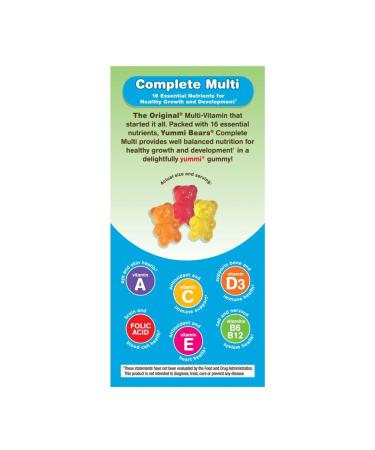 Hero Nutritionals Yummi Bears Complete Multi Gummies - 90 Count | Best Children's Multivitamins - Buy Online on SooperMarket.com