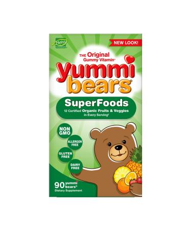 Hero Nutritionals Yummi Bears SuperFoods Fruits+Veggies - 90 Gummies for Kids' Health - Buy Online on SooperMarket.com