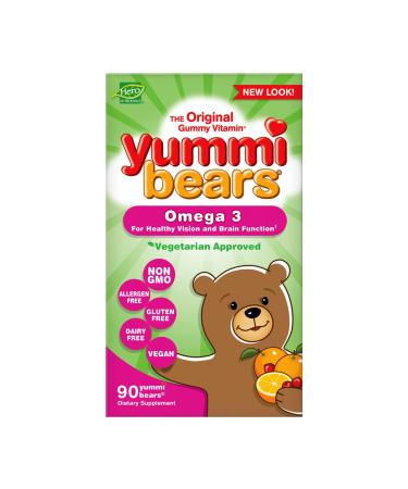 Hero Nutritionals Yummi Bears Omega-3 Gummies - Vegetarian  90 Count - Buy Online on SooperMarket.com