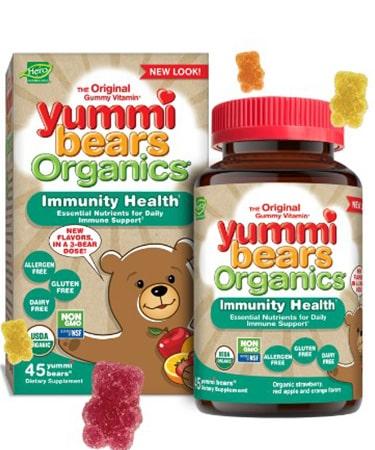 Hero Nutritionals Yummi Bears Organic Immunity Health - 45 Gummies