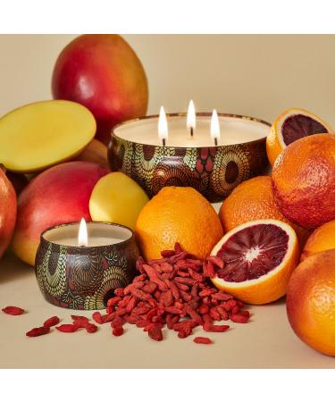 Shop VOLUSPA Goji & Tarocco Orange Decorative Tin Candle - 12 oz/ 340 g Online - Best Price & International Shipping - Buy Online on SooperMarket.com
