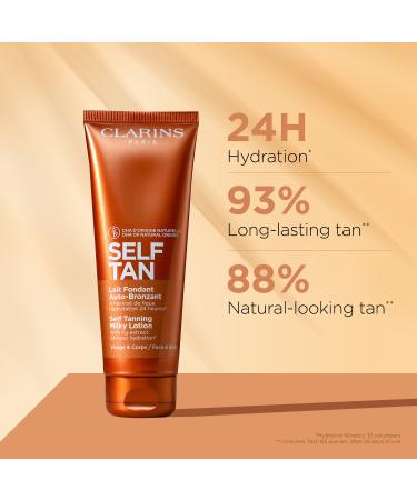 Shop Clarins Self Tanning Face & Body Milky Lotion - 4.2 oz/ 125 mL Online - Best Price & International Shipping - Buy Online on SooperMarket.com