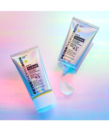 Shop Peter Thomas Roth Max Clear Invisible Priming Sunscreen Broad Spectrum SPF 45 - 1.7 oz/ 50 mL Online - Best Price & International Shipping - Buy Online on SooperMarket.com
