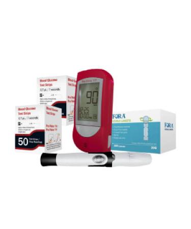 FORA Pro Voice V9 Talking Glucose Testing Kit - 100 lancets