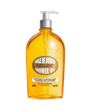 L'Occitane Cleansing And Softening Refillable Shower Oil With Almond Oil - 16.9 oz / 500 mL