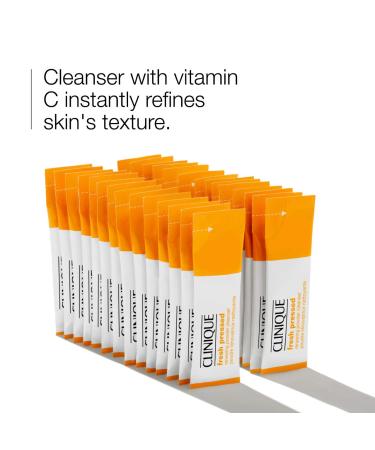 Shop CLINIQUE Fresh Pressed Renewing Powder Cleanser with Pure Vitamin C - 28 x 0.01 oz/ 0.5 g packets Online - Best Price & International Shipping - Buy Online on SooperMarket.com
