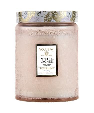 Shop VOLUSPA Panjore Lychee Glass Jar Candle - 18 oz/ 510 g 1-wick Candle Online - Best Price & International Shipping - Buy Online on SooperMarket.com