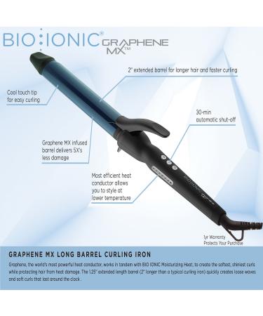 Shop Bio Ionic GrapheneMX Curling Iron 1.25" Online - Best Price & International Shipping - Buy Online on SooperMarket.com