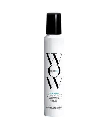 COLOR WOW Color Control Blue Toning + Styling Foam for Dark Hair - 6.8 oz/ 200 mL