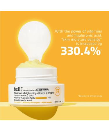 Shop belif Aqua Bomb Brightening Vitamin C Cream with Hyaluronic Acid - 1.69 oz/ 50 mL Online - Best Price & International Shipping - Buy Online on SooperMarket.com