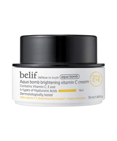 belif Aqua Bomb Brightening Vitamin C Cream with Hyaluronic Acid - 1.69 oz/ 50 mL